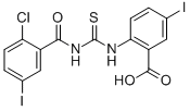 2-[[[(2-Chloro-5-iodobenzoyl)amino]thioxomethyl]amino]-5-iodo-benzoic acid Structure,536983-29-6Structure