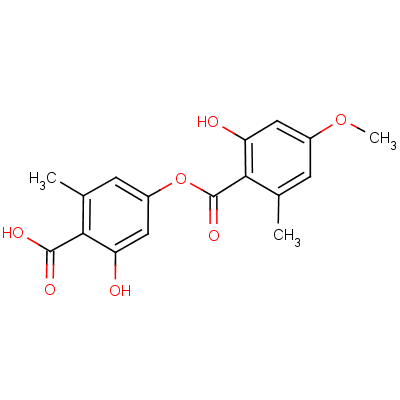 Evernic acid Structure,537-09-7Structure