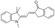 (2E)-2-[(2e)-2-(1,3,3-trimethyl-1,3-dihydro-2h-indol-2-ylidene)ethylidene]indan-1-one Structure,53704-23-7Structure