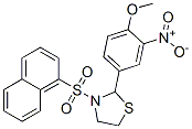 Thiazolidine, 2-(4-methoxy-3-nitrophenyl)-3-(1-naphthalenylsulfonyl)- (9ci) Structure,537678-25-4Structure