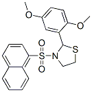 Thiazolidine, 2-(2,5-dimethoxyphenyl)-3-(1-naphthalenylsulfonyl)- (9ci) Structure,537678-31-2Structure