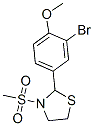 Thiazolidine, 2-(3-bromo-4-methoxyphenyl)-3-(methylsulfonyl)- (9ci) Structure,537678-44-7Structure