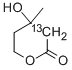 DL-Mevalonic-2-13C lactone Structure,53771-22-5Structure