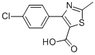 2-Methyl-4-(4-chloro-phenyl)-thiazole-5-carboxylic acid Structure,537712-89-3Structure