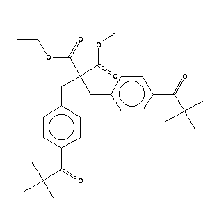 Diethyl bis(4-pivaloylbenzyl)malonate Structure,53780-45-3Structure