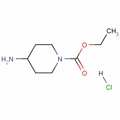 4-氨基哌啶-1-羧酸乙酯鹽酸鹽結(jié)構(gòu)式_53786-43-9結(jié)構(gòu)式