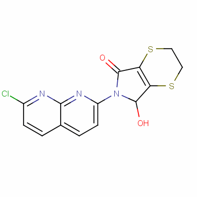 6-(7-Chloro-1,8-naphthyridin-2-yl)-2,3,6,7-tetrahydro-7-hydroxy-5h-1,4-dithiino[2,3-c]pyrrol-5-one Structure,53788-25-3Structure