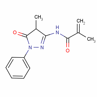 N-(4,5-dihydro-4-methyl-5-oxo-1-phenyl-1h-pyrazol-3-yl)methacrylamide Structure,53810-90-5Structure