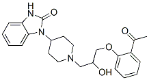 1-[1-[3-(2-乙酰基苯氧基)-2-羥基丙基]-4-哌啶]-1,3-二氫-2H-苯并咪唑-2-酮結(jié)構(gòu)式_53828-24-3結(jié)構(gòu)式