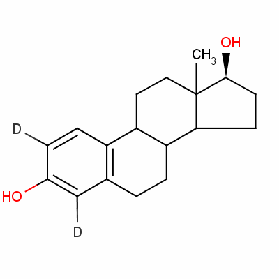 17B-雌二醇-D2結(jié)構(gòu)式_53866-33-4結(jié)構(gòu)式