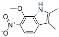 7-Methoxy-2,3-dimethyl-6-nitro-1h-indole Structure,53918-87-9Structure