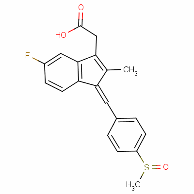 舒林酸相關(guān)物質(zhì)A結(jié)構(gòu)式_53933-60-1結(jié)構(gòu)式