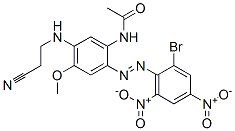 N-[2-[(2-bromo-4,6-dinitrophenyl)azo]-5-[(2-cyanoethyl)amino]-4-methoxyphenyl]acetamide Structure,53950-33-7Structure