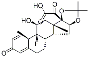 (11,16A)-9-fluoro-11-hydroxy-16,17-[(1-methylethylidene)bis(oxy)]-3,20-dioxopregna-1,4-dien-21-oic acid Structure,53962-41-7Structure