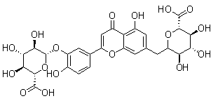 Luteolin 3’,7-di-o-glucuronide Structure,53965-08-5Structure