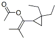 1-(2,2-Diethylcyclopropyl)-2-methyl-1-propen-1-yl acetate Structure,539828-19-8Structure