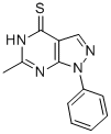 6-Methyl-1-phenyl-1,5-dihydro-4h-pyrazolo[3,4-d]pyrimidine-4-thione Structure,5399-43-9Structure