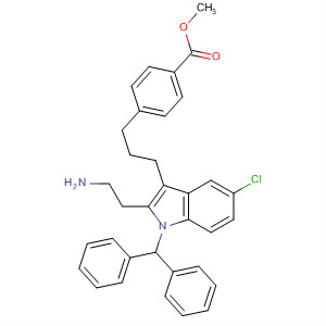 Methyl 4-{3-[2-(2-aminoethyl)-5-chloro-1-(diphenylmethyl)-1h-indol-3-yl]propyl}benzoate Structure,540522-70-1Structure