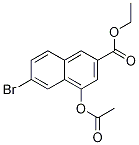 4-Acetoxy-6-bromo-naphthalene-2-carboxylic acid ethyl ester Structure,540779-28-0Structure