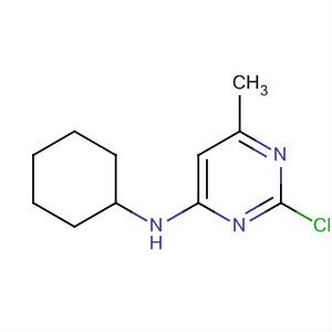 (2-Chloro-6-methyl-pyrimidine-4-yl)-cyclohexylamine Structure,54093-09-3Structure