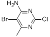 5-Bromo-2-chloro-6-methylpyrimidin-4-amine Structure,54093-23-1Structure