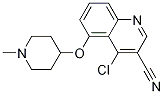 4-Chloro-5-[(1-methyl-4-piperidinyl)oxy]-3-quinolinecarbonitrile Structure,541505-09-3Structure