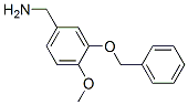 3-Benzyloxy-4-methoxybenzylamine Structure,54170-11-5Structure