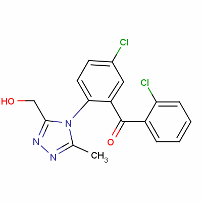 2’,5-Dichloro-2-(3-hydroxymethyl-5-methyl-4h-1,2,4-triazol-4-yl)benzophenone Structure,54196-62-2Structure