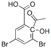 2-Acetyl-3,5-dibromosalicylic acid Structure,54223-76-6Structure