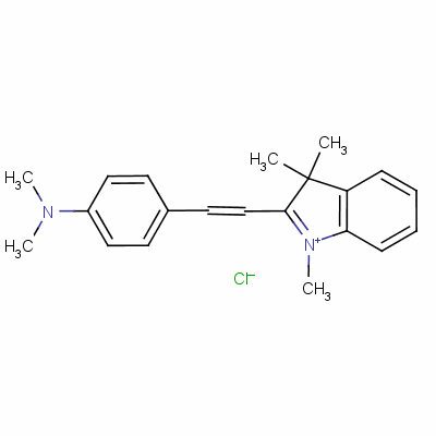 2-[2-[4-(Dimethylamino)phenyl]vinyl]-1,3,3-trimethyl-3h-indolium chloride Structure,54268-66-5Structure