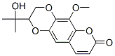 2-(1-Hydroxy-1-methylethyl)-5-methoxy-2,3-dihydro-7h-pyrano[2,3-g]-1,4-benzodioxin-7-one Structure,54278-76-1Structure