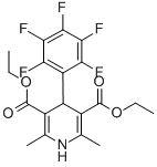 1,4-Dihydro-2,6-dimethyl-4-(pentafluorophenyl)-3,5-pyridinedicarboxylic acid diethyl ester Structure,54280-71-6Structure