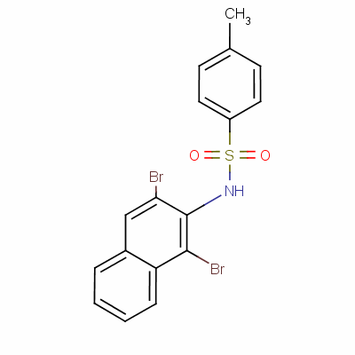 N-(1,3-dibromo-2-naphthyl)-p-toluenesulphonamide Structure,54288-96-9Structure