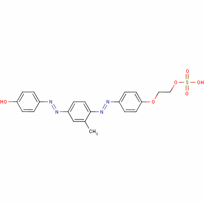 4-[[3-Methyl-4-[[4-[2-(sulphooxy)ethoxy]phenyl]azo]phenyl]azo]phenol Structure,54307-21-0Structure