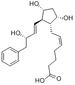 (5Z)-7-{(1R,2R,3R,5S)-3,5-二羥基-2-[(1E,3S)-3-羥基-4-苯基-1-丁烯-1-基]環(huán)戊基}-5-庚烯酸結(jié)構(gòu)式_54324-29-7結(jié)構(gòu)式