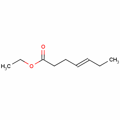 乙基(E)- 4 - 庚烯酸結(jié)構(gòu)式_54340-70-4結(jié)構(gòu)式