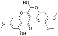 6,11-Dihydroxy-2,3,9-trimethoxy[1]benzopyrano[3,4-b][1]benzopyran-12(6h)-one Structure,54357-82-3Structure