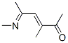 3-Hexen-2-one,3-methyl-5-(methylimino)-(9ci) Structure,54365-01-4Structure