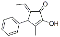 2-Cyclopenten-1-one,5-ethylidene-2-hydroxy-3-methyl-4-phenyl-,(5e)-(9ci) Structure,543692-39-3Structure