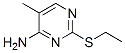 2-(乙基硫代)-5-甲基-4-嘧啶胺結(jié)構(gòu)式_54410-87-6結(jié)構(gòu)式