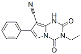 3-乙基-1,2,3,4-四氫-2,4-二氧代-7-苯基吡咯并[1,2-a]-1,3,5-三嗪-8-甲腈結(jié)構(gòu)式_54450-43-0結(jié)構(gòu)式