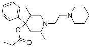 2,5-Dimethyl-4-phenyl-1-(2-piperidinoethyl)piperidin-4-ol propionate Structure,54521-88-9Structure