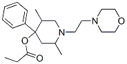 2,5-Dimethyl-1-(2-morpholinoethyl)-4-phenyl-4-propionyloxypiperidine Structure,54521-90-3Structure