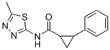 Cyclopropanecarboxamide,n-(5-methyl-1,3,4-thiadiazol-2-yl)-2-phenyl-(9ci) Structure,545350-17-2Structure