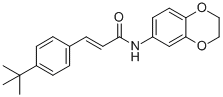 (2E)-n-(2,3-dihydro-1,4-benzodioxin-6-yl)-3-[4-(1,1-dimethylethyl)phenyl]-2-propenamide Structure,545395-94-6Structure