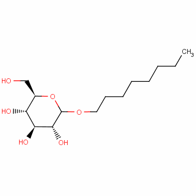 辛基-d-吡喃葡萄糖苷結(jié)構(gòu)式_54549-23-4結(jié)構(gòu)式