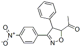 1-[4,5-Dihydro-3-(4-nitrophenyl)-4-phenylisoxazol-5-yl ]ethanone Structure,54605-77-5Structure