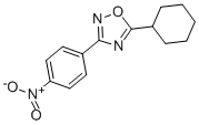 5-Cyclohexyl-3-(4-nitrophenyl)-1,2,4-oxadiazole Structure,54608-93-4Structure