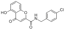 5-Hydroxy-4-oxo-4h-chromene-2-carboxylic acid 4-chloro-benzylamide Structure,546093-13-4Structure