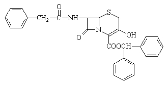 (6R,7R)-3-羥基-8-氧代-7-[(苯基乙酰基)氨基]-5-硫雜-1-氮雜雙環(huán)[4.2.0]辛-2-烯-2-羧酸二苯基甲酯結(jié)構(gòu)式_54639-48-4結(jié)構(gòu)式